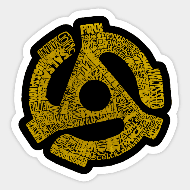 45 Record Adapter Sticker by arxitrav